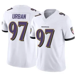 Youth Brent Urban Baltimore Ravens No.97 Limited Vapor F.U.S.E. Jersey - White