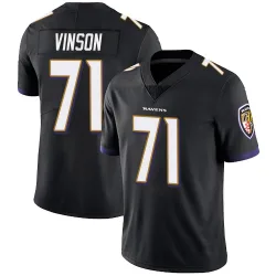 Youth Carson Vinson Baltimore Ravens No.71 Limited Alternate Vapor Untouchable Jersey - Black