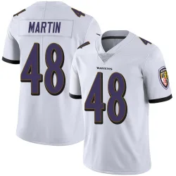 Youth Chandler Martin Baltimore Ravens No.48 Limited Vapor Untouchable Jersey - White