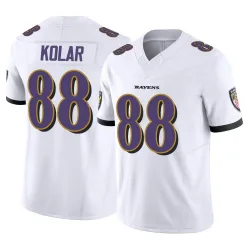 Youth Charlie Kolar Baltimore Ravens No.88 Limited Vapor F.U.S.E. Jersey - White
