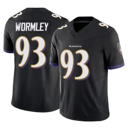 Youth Chris Wormley Baltimore Ravens No.93 Limited Vapor F.U.S.E. Jersey - Black