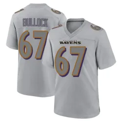 Youth Corey Bullock Baltimore Ravens No.67 Game Atmosphere Fashion Jersey - Gray