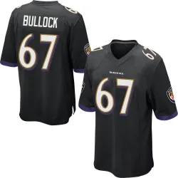 Youth Corey Bullock Baltimore Ravens No.67 Game Jersey - Black
