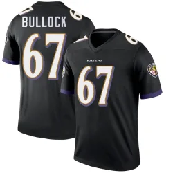 Youth Corey Bullock Baltimore Ravens No.67 Legend Jersey - Black