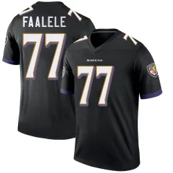 Youth Daniel Faalele Baltimore Ravens No.77 Legend Jersey - Black