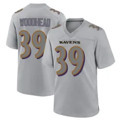 Youth Danny Woodhead Baltimore Ravens No.39 Game Atmosphere Fashion Jersey - Gray