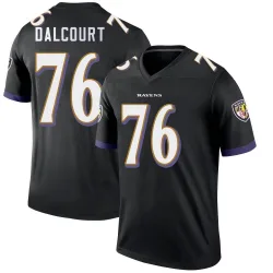 Youth Darrian Dalcourt Baltimore Ravens No.76 Legend Jersey - Black