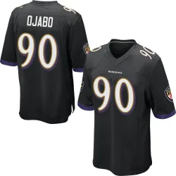 Youth David Ojabo Baltimore Ravens No.90 Game Jersey - Black