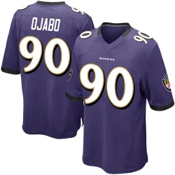 Youth David Ojabo Baltimore Ravens No.90 Game Team Color Jersey - Purple