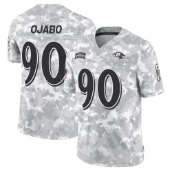 Youth David Ojabo Baltimore Ravens No.90 Limited 2024 Salute to Service Jersey - Arctic Camo