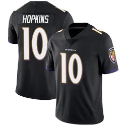 Youth DeAndre Hopkins Baltimore Ravens No.10 Limited Alternate Vapor Untouchable Jersey - Black