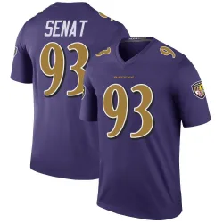 Youth Deadrin Senat Baltimore Ravens No.93 Legend Color Rush Jersey - Purple