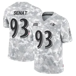 Youth Deadrin Senat Baltimore Ravens No.93 Limited 2024 Salute to Service Jersey - Arctic Camo