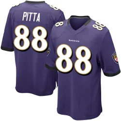 Youth Dennis Pitta Baltimore Ravens No.88 Game Team Color Jersey - Purple