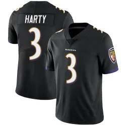 Youth Deonte Harty Baltimore Ravens No.3 Limited Alternate Vapor Untouchable Jersey - Black