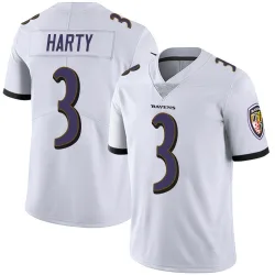 Youth Deonte Harty Baltimore Ravens No.3 Limited Vapor Untouchable Jersey - White