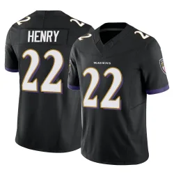 Youth Derrick Henry Baltimore Ravens No.22 Limited Vapor F.U.S.E. Jersey - Black