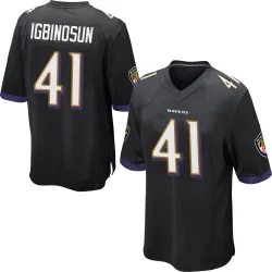 Youth Desmond Igbinosun Baltimore Ravens No.41 Game Jersey - Black