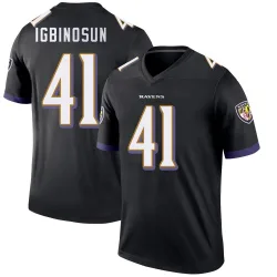 Youth Desmond Igbinosun Baltimore Ravens No.41 Legend Jersey - Black