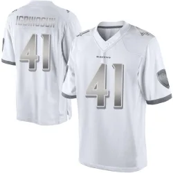 Youth Desmond Igbinosun Baltimore Ravens No.41 Limited Platinum Jersey - White