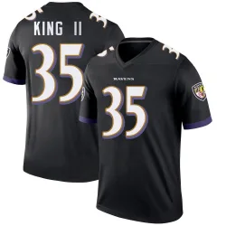 Youth Desmond King II Baltimore Ravens No.35 Legend Jersey - Black