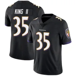 Youth Desmond King II Baltimore Ravens No.35 Limited Alternate Vapor Untouchable Jersey - Black