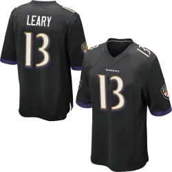 Youth Devin Leary Baltimore Ravens No.13 Game Jersey - Black