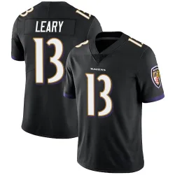 Youth Devin Leary Baltimore Ravens No.13 Limited Alternate Vapor Untouchable Jersey - Black
