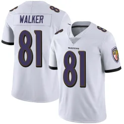 Youth Devontez Walker Baltimore Ravens No.81 Limited Vapor Untouchable Jersey - White