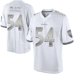 Youth Diwun Black Baltimore Ravens No.54 Limited Platinum Jersey - White