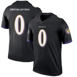Youth Gerad Christian-Lichtenhan Baltimore Ravens No.0 Legend Jersey - Black