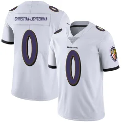 Youth Gerad Christian-Lichtenhan Baltimore Ravens No.0 Limited Vapor Untouchable Jersey - White
