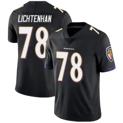 Youth Gerad Lichtenhan Baltimore Ravens No.78 Limited Alternate Vapor Untouchable Jersey - Black