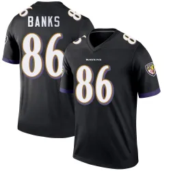 Youth Jahmal Banks Baltimore Ravens No.86 Legend Jersey - Black