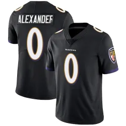 Youth Jaire Alexander Baltimore Ravens No.0 Limited Alternate Vapor Untouchable Jersey - Black