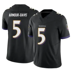 Youth Jalyn Armour-Davis Baltimore Ravens No.5 Limited Vapor F.U.S.E. Jersey - Black