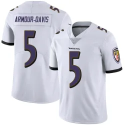 Youth Jalyn Armour-Davis Baltimore Ravens No.5 Limited Vapor Untouchable Jersey - White