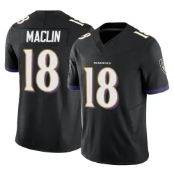 Youth Jeremy Maclin Baltimore Ravens No.18 Limited Vapor F.U.S.E. Jersey - Black