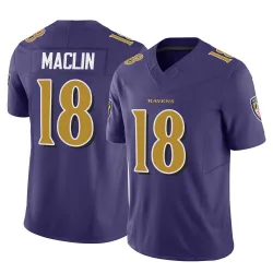 Youth Jeremy Maclin Baltimore Ravens No.18 Limited Vapor F.U.S.E. Jersey - Purple