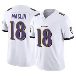 Youth Jeremy Maclin Baltimore Ravens No.18 Limited Vapor F.U.S.E. Jersey - White