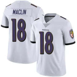 Youth Jeremy Maclin Baltimore Ravens No.18 Limited Vapor Untouchable Jersey - White
