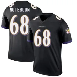 Youth Joe Noteboom Baltimore Ravens No.68 Legend Jersey - Black