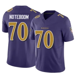 Youth Joe Noteboom Baltimore Ravens No.70 Limited Vapor F.U.S.E. Jersey - Purple