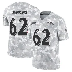 Youth John Jenkins Baltimore Ravens No.62 Limited 2024 Salute to Service Jersey - Arctic Camo