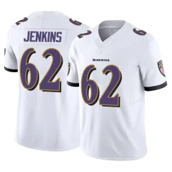 Youth John Jenkins Baltimore Ravens No.62 Limited Vapor F.U.S.E. Jersey - White