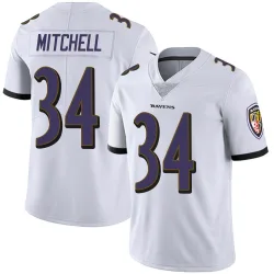 Youth Keaton Mitchell Baltimore Ravens No.34 Limited Vapor Untouchable Jersey - White
