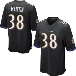 Youth Keyon Martin Baltimore Ravens No.38 Game Jersey - Black