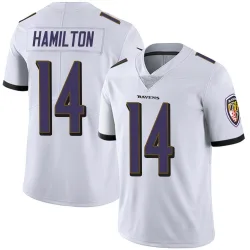 Youth Kyle Hamilton Baltimore Ravens No.14 Limited Vapor Untouchable Jersey - White