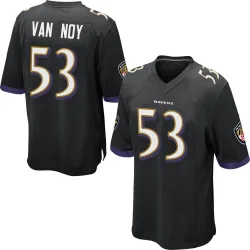 Youth Kyle Van Noy Baltimore Ravens No.53 Game Jersey - Black
