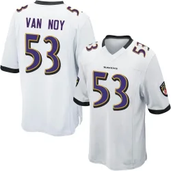Youth Kyle Van Noy Baltimore Ravens No.53 Game Jersey - White